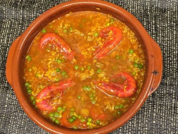 Vuelve el arroz fin de mes de carabineros con pollo de campo a Fayago