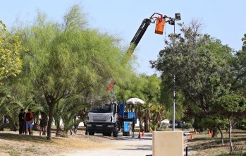 Los Jardines del Peri mejoran su iluminaci&oacute;n con la sustituci&oacute;n de 72 focos