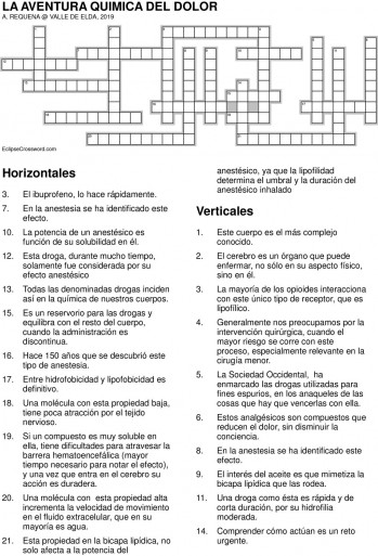 La aventura qu&iacute;mica del dolor