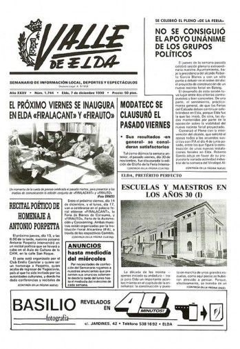 N&uacute;mero 1.744 - 7 de diciembre de 1990
