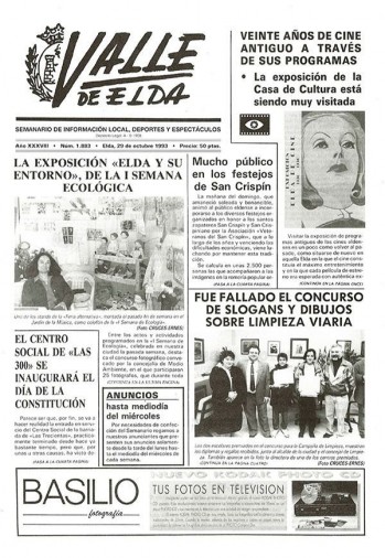 N&uacute;mero 1.883 - 29 de octubre de 1993