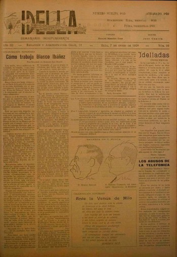 Idella n&ordm; 099 - A&ntilde;o 1928