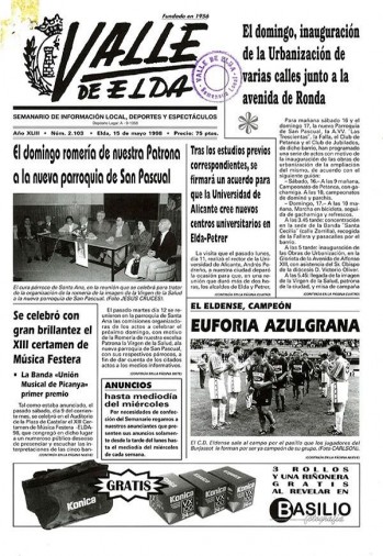 Número 2.103 - 15 de mayo de 1998