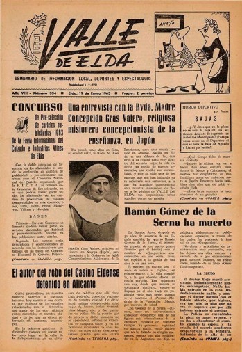 N&uacute;mero 0334 - 19 de enero de 1963