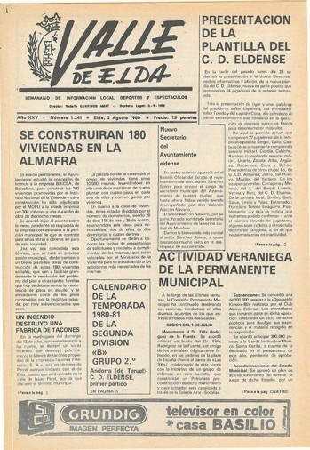 N&uacute;mero 1.241 - 2 de agosto de 1980
