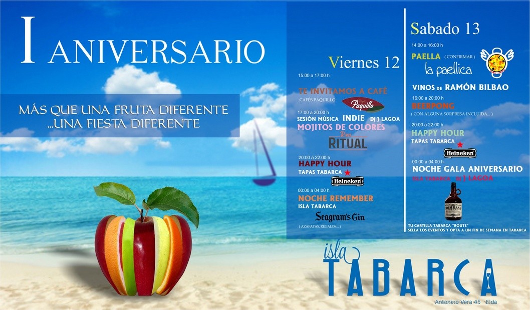 Isla Tabarca celebra su 1º aniversario y sortea un fin de semana en la playa entre sus clientes Isla Tabarca celebra su 1º aniversario y sortea un fin de semana en la playa entre sus clientes