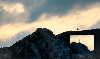 Acrobacias peligrosas sobre la cruz de Bol&oacute;n