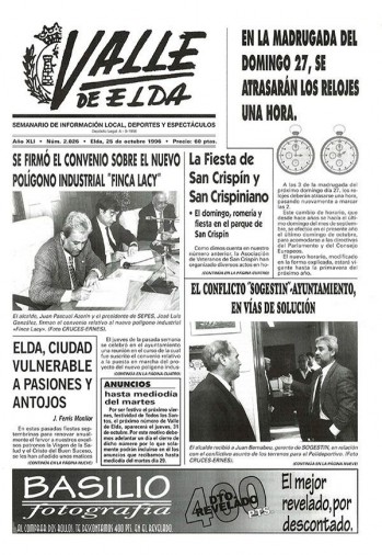 N&uacute;mero 2.026 - 25 de octubre de 1996