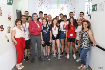 El IES Monastil acoge a nueve alumnos de Alemania y Holanda dentro de un programa deportivo