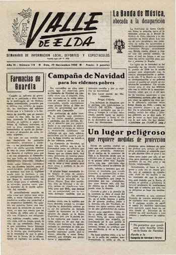 N&uacute;mero 0118 - 29 de noviembre de 1958
