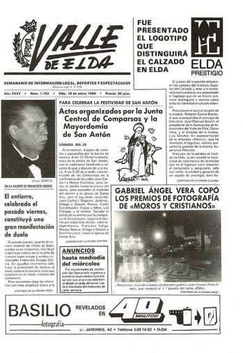 N&uacute;mero 1.702 - 19 de enero de 1990