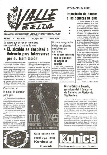 N&uacute;mero 1.485 - 5 de julio de 1985