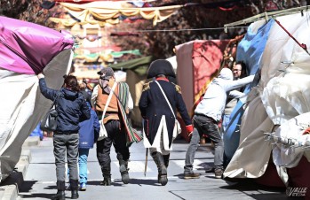 El viento obliga a cancelar el Mercado Goyesco