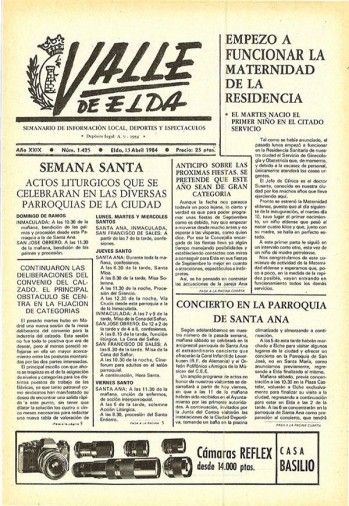 N&uacute;mero 1.425 - 13 de abril de 1984