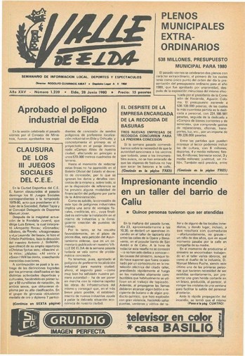 N&uacute;mero 1.239 - 28 de junio de 1980