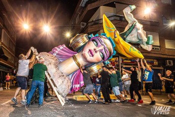 Elda, en plena fiesta de Fallas