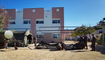 El Ej&eacute;rcito llega a Petrer para desinfectar La Molineta