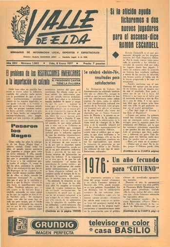 N&uacute;mero 1.062 - 8 de enero de 1977