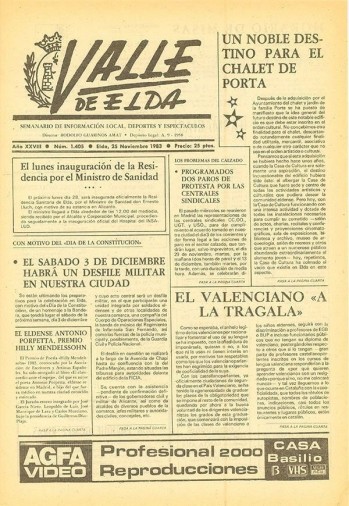N&uacute;mero 1.405 - 25 de noviembre de 1983