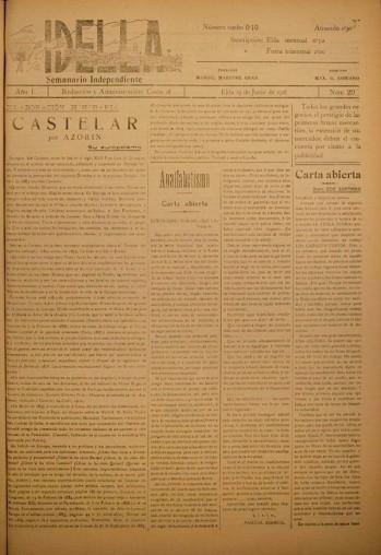 Idella n&ordm; 020 - A&ntilde;o 1926