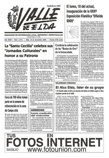 N&uacute;mero 2.314 - 15 de noviembre de 2002