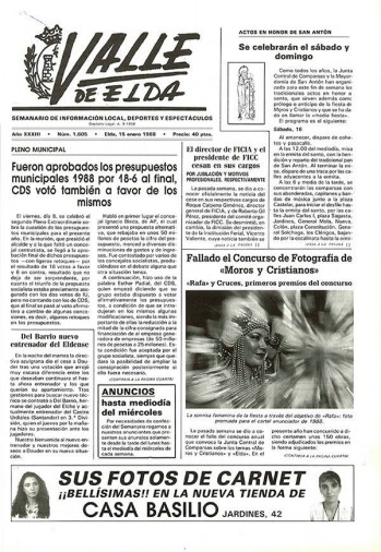 N&uacute;mero 1.605 - 15 de enero de 1988