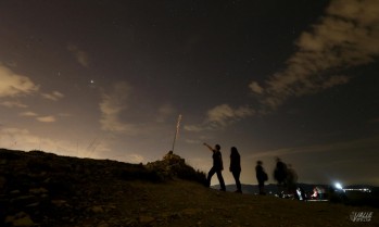 Las perseidas no se dejaron ver en la ruta nocturna a Bol&oacute;n 