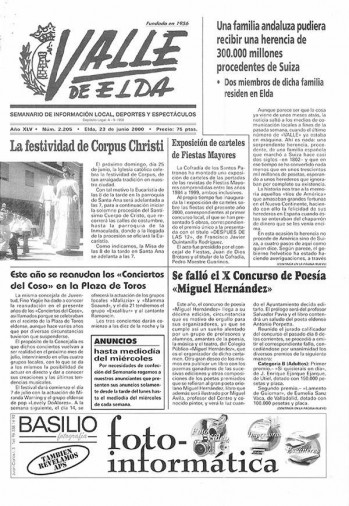 Número 2.205 - 23 de junio de 2000