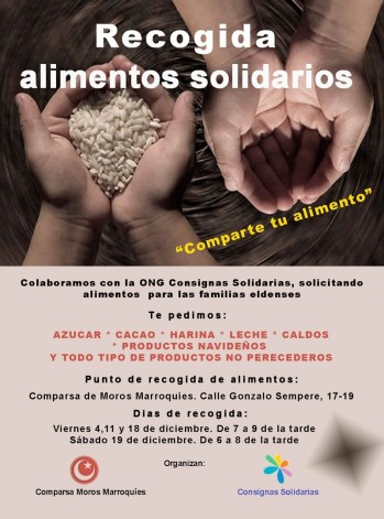 Moros Marroqu&iacute;es realiza una recogida de alimentos a favor de Consignas Solidarias