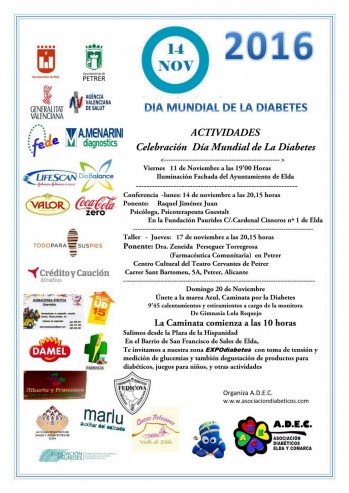 La Marea Azul recorrer&aacute; Elda para conmemorar el D&iacute;a de la Diabetes