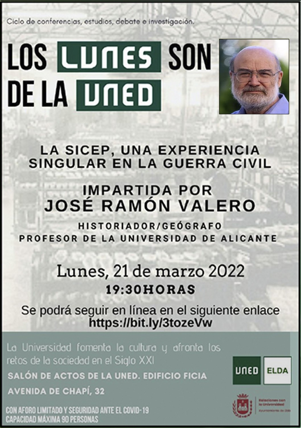 Conferencia: "La SICEP, una experiencia singular en la guerra civil", José Ramón Valero Conferencia: "La SICEP, una experiencia singular en la guerra civil", José Ramón Valero