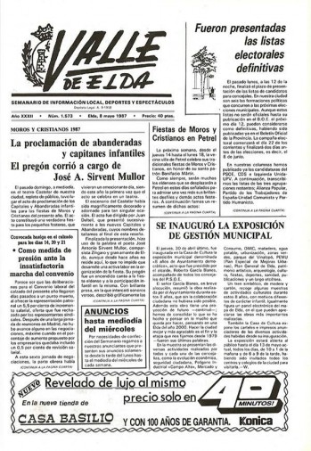 N&uacute;mero 1.573 - 8 de mayo de 1987