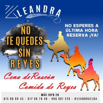Fiesta de Nochevieja en Leandra completa, no te quedes sin Reyes