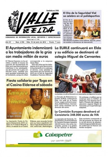 N&uacute;mero 2.738 - 15 de junio de 2012