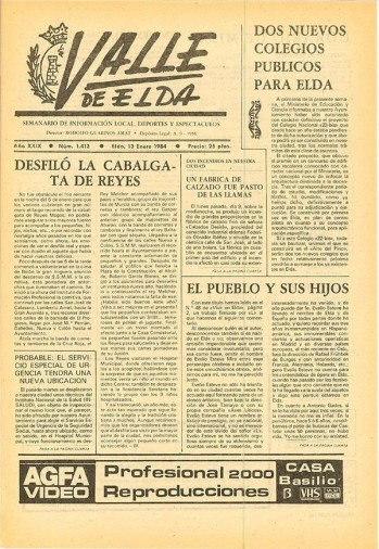 N&uacute;mero 1.412 - 13 de enero de 1984