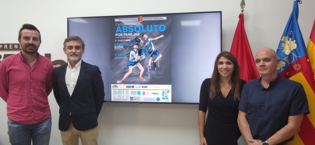 Elda acogerá el Campeonato Absoluto de pádel de la Comunidad Valenciana Elda acogerá el Campeonato Absoluto de pádel de la Comunidad Valenciana
