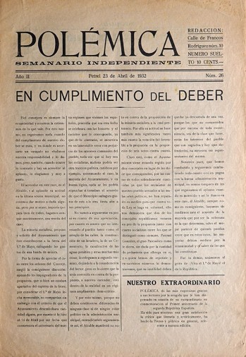 Pol&eacute;mica 26