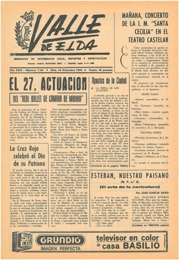 N&uacute;mero 1.161 - 16 de diciembre de 1978