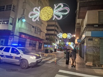 Cierran calles del centro de Elda con motivo de las comidas y cenas de empresa