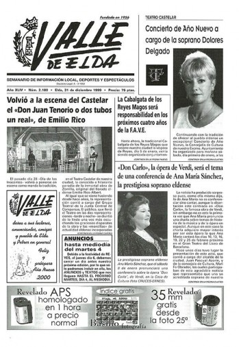 N&uacute;mero 2.180 - 31 de diciembre de 1999