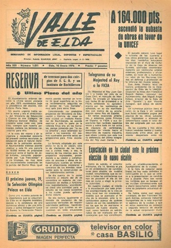 N&uacute;mero 1.011 - 10 de enero de 1976
