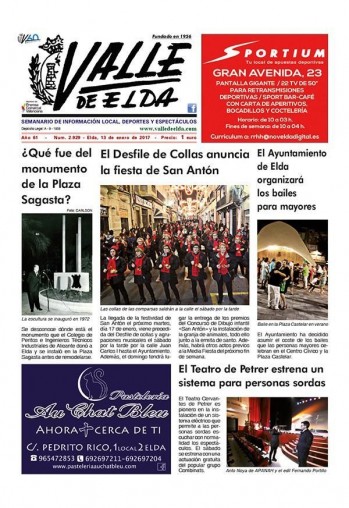 N&uacute;mero 2.929 - 13 de enero de 2017