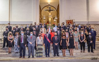 Las Fiestas Mayores ponen su punto y final con el  saluda al Cristo del Buen Suceso