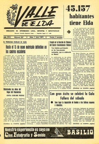 N&uacute;mero 0867 - 7 de abril de 1973