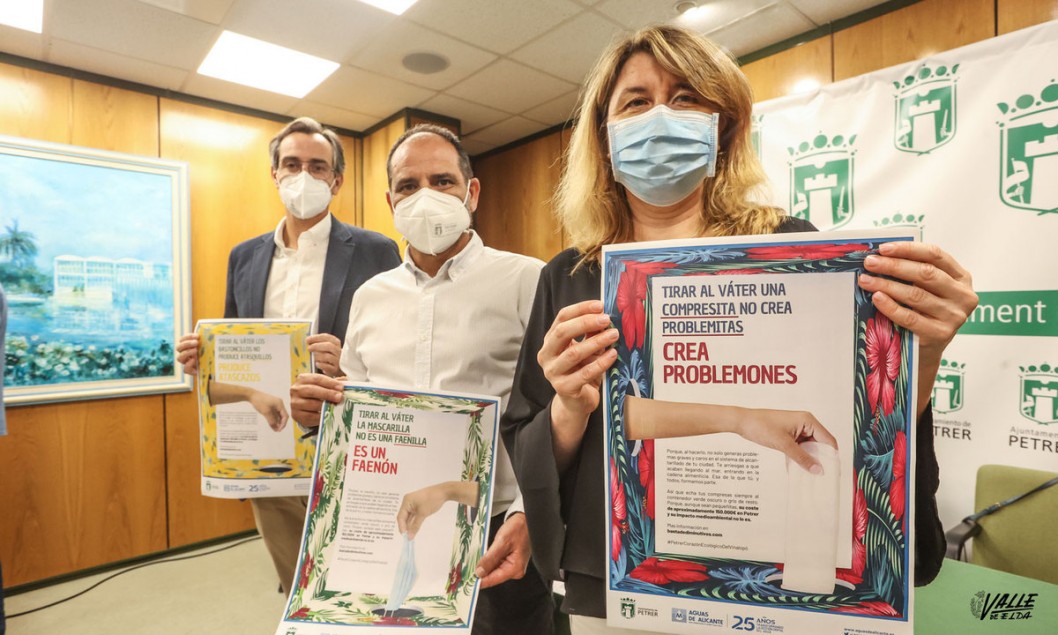 Petrer realiza una campaña para evitar arrojar desechos por el inodoro Petrer realiza una campaña para evitar arrojar desechos por el inodoro