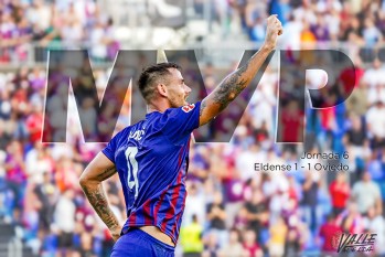 Dario Dumic, elegido mejor jugador ante el Oviedo