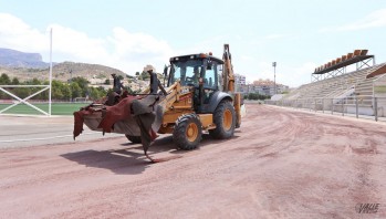 Comienzan las obras en el estadio "El Barxell" de Petrer