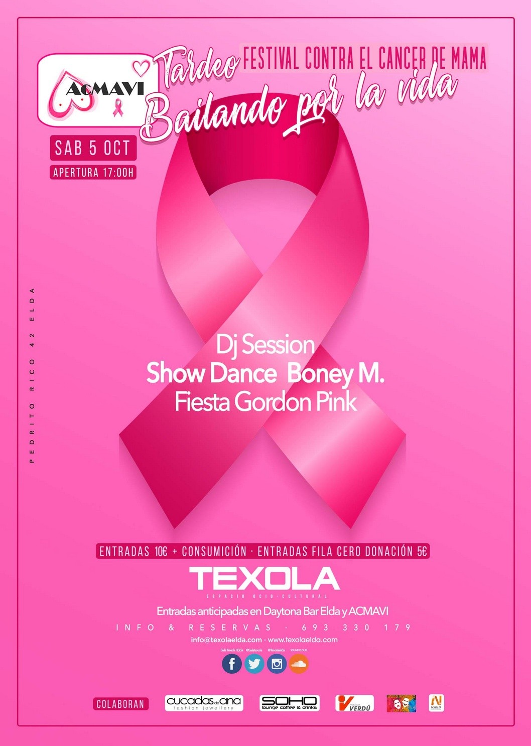 "Bailando por la vida", un tardeo solidario contra el cáncer de mama "Bailando por la vida", un tardeo solidario contra el cáncer de mama