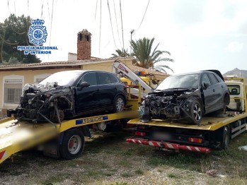 Desarticulan una organizaci&oacute;n criminal especializada en robos de veh&iacute;culos de alta gama en Petrer y Aspe