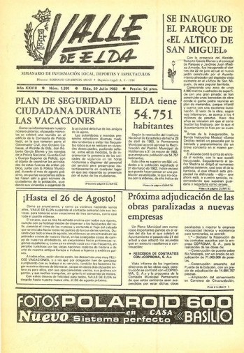 N&uacute;mero 1.391 - 29 de julio de 1983